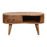 Wave Coffee Table With 1 Drawer - Furniture Home Direct