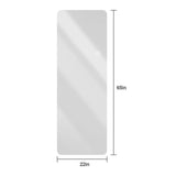 Wall Mounted Full Body Mirror With Dimming Lights Glass - Silver - Furniture Home Direct