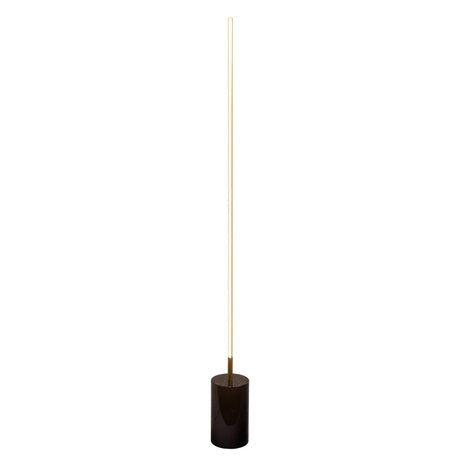 Prism - LED Floor Lamp With On / Off Switch Faux Marble Base - Gold / Marble - Furniture Home Direct