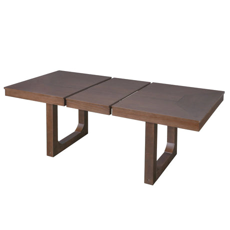 Extendable Dining Set, Farmhouse Extendable Table With Upholstered Chairs - Furniture Home Direct