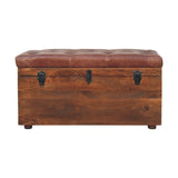 Buffalo - Leather Storage Trunk - Furniture Home Direct