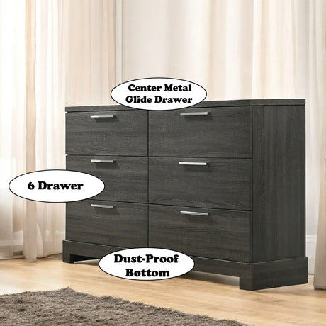Lantha - Dresser - Gray - Furniture Home Direct
