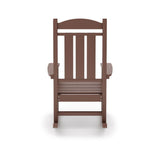 Traditional Porch Rocker Classic HDPE Poly Lumber For Porch, Patio, And Garden Comfort - Furniture Home Direct