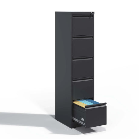 Steel Drawer Vertical File Cabinet With Lock For A4 Legal / Letter Size - Furniture Home Direct