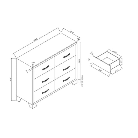 Carlos - Dresser - Black - Furniture Home Direct