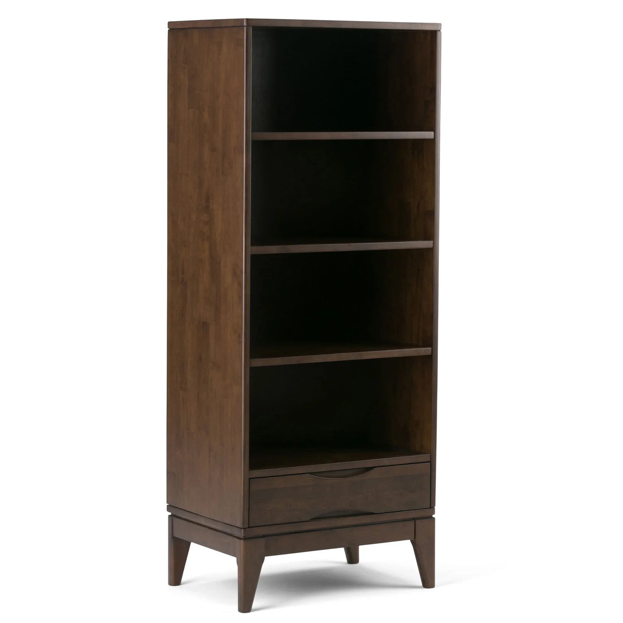 Harper - Bookcase With Storage - Walnut Brown - Furniture Home Direct