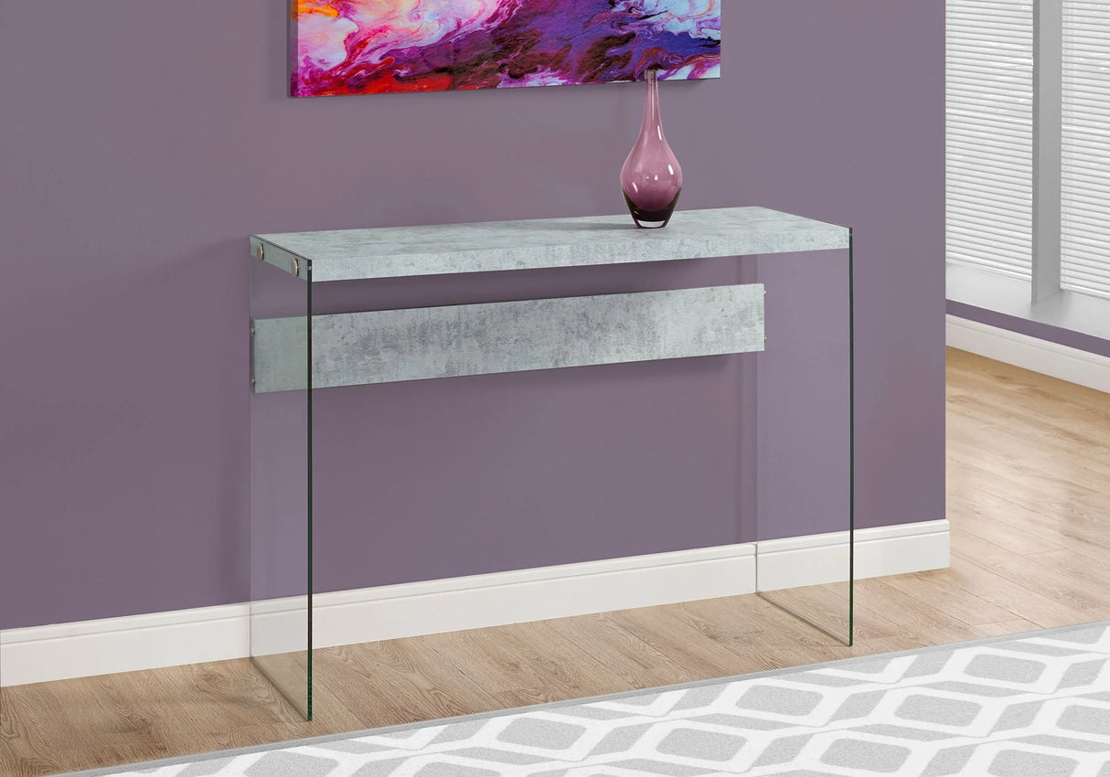 Accent Console Table For Entryway, Glossy Spacious Surface - Furniture Home Direct