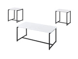 GT - 3 Piece Carbon Fiber Wrap Coffee Table And End Table (Set of 3) - Furniture Home Direct