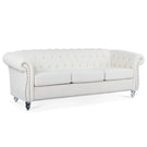 Rolled Arm Chesterfield 3 Seater Sofa - Furniture Home Direct