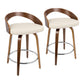 Grotto - Mid-Century Modern, Counter Stool With Swivel (Set of 2) - Furniture Home Direct