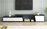 Minimalist Rectangle Extendable TV Cabinet With 2 Drawers And 1 Cabinet - Furniture Home Direct