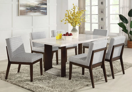 Edwyn - Marble Top Dining Table - Natural - Furniture Home Direct