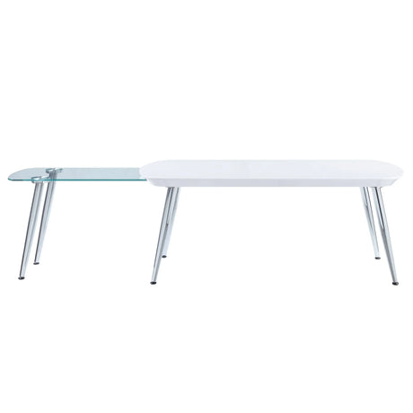 Patina - Coffee Table - White / Chrome - Furniture Home Direct