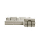 Modular L Shaped Floor Living Room Sofa Set With 6 Pillows - Furniture Home Direct