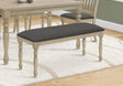 Bench, Rectangular, Upholstered, Transitional - Gray - Furniture Home Direct