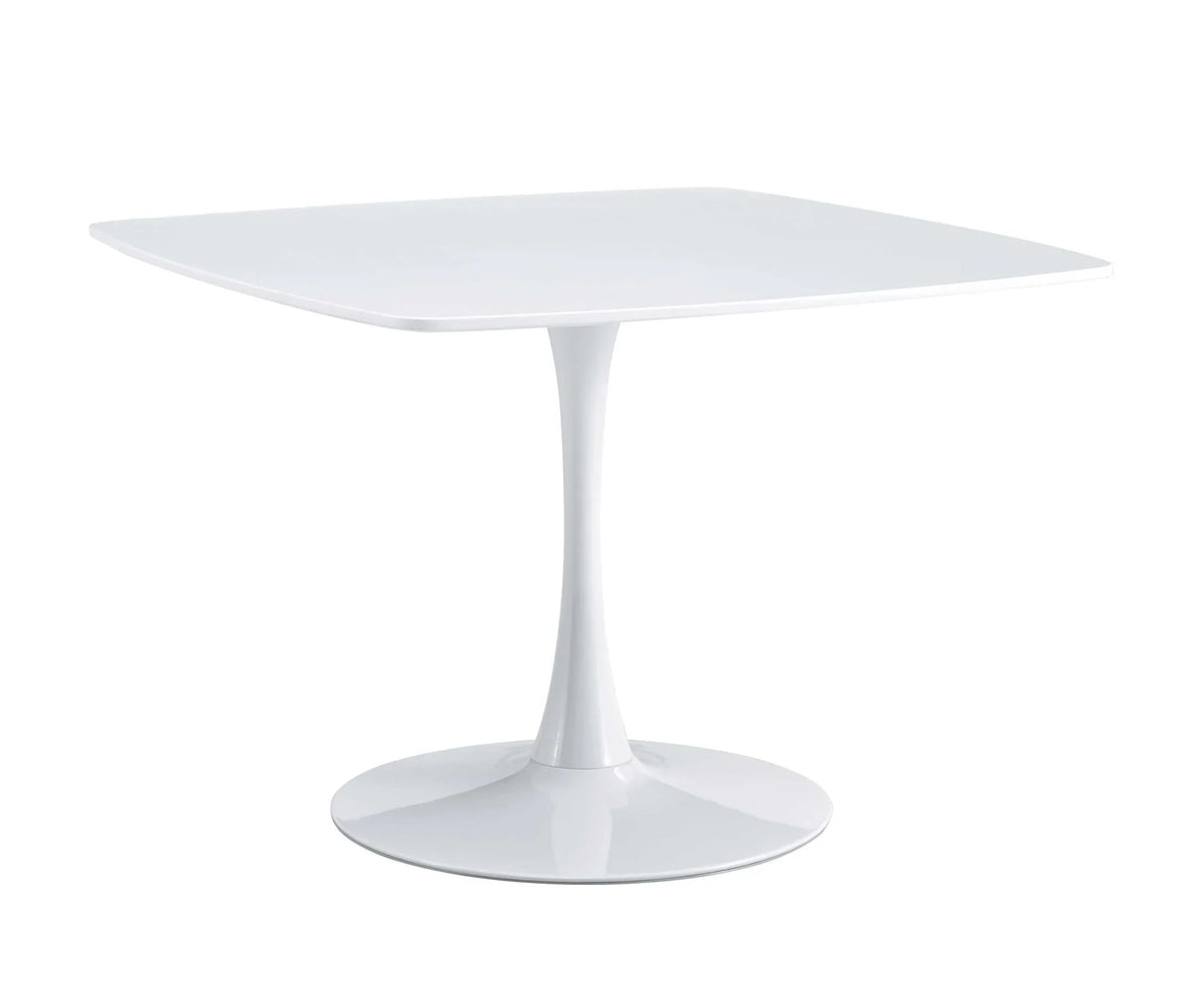 Table Mid-Century Dining Table For 4-6 People With Round MDF Table Top, Pedestal Dining Table, End Table Leisure Coffee Table - Furniture Home Direct