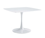 Table Mid-Century Dining Table For 4-6 People With Round MDF Table Top, Pedestal Dining Table, End Table Leisure Coffee Table - Furniture Home Direct