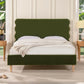 Stockholm - Modern Wavy Headboard Platform Bed - Furniture Home Direct