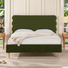 Stockholm - Modern Wavy Headboard Platform Bed - Furniture Home Direct