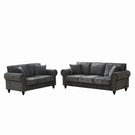 Modern 3 And 2 Seater Sofa With Rolled Arms, Tufted Upholstered Couch - Furniture Home Direct