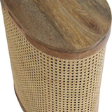 Larissa - Lid Up, Storage Stool - Oak - Furniture Home Direct