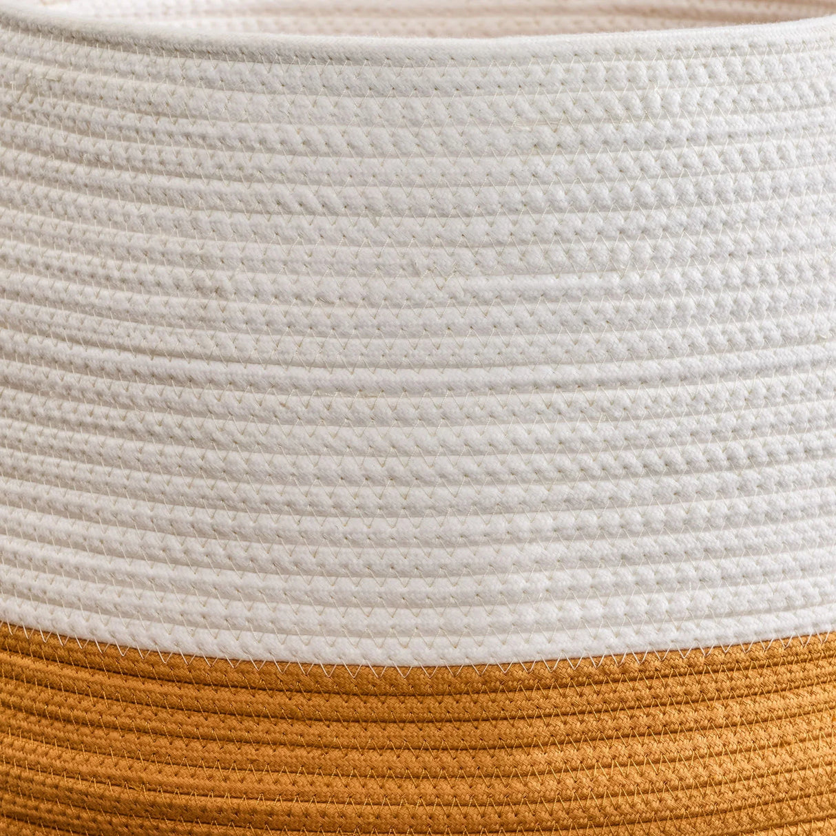 Francis - Cotton Round Laundry And Storage Basket - Furniture Home Direct