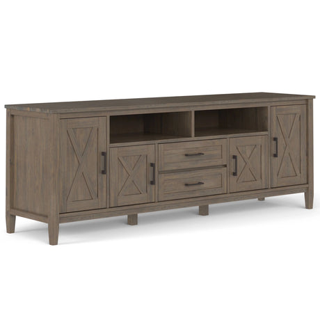 Ela - TV Media Stand - Smoky Brown - Furniture Home Direct