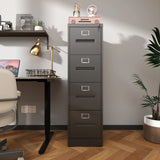 Premium Drawer File Cabinet With Lock, Metal Vertical Design, A4 Legal / Letter Size - Furniture Home Direct