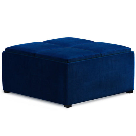 Avalon - Square Coffee Table, Storage Ottoman - Furniture Home Direct