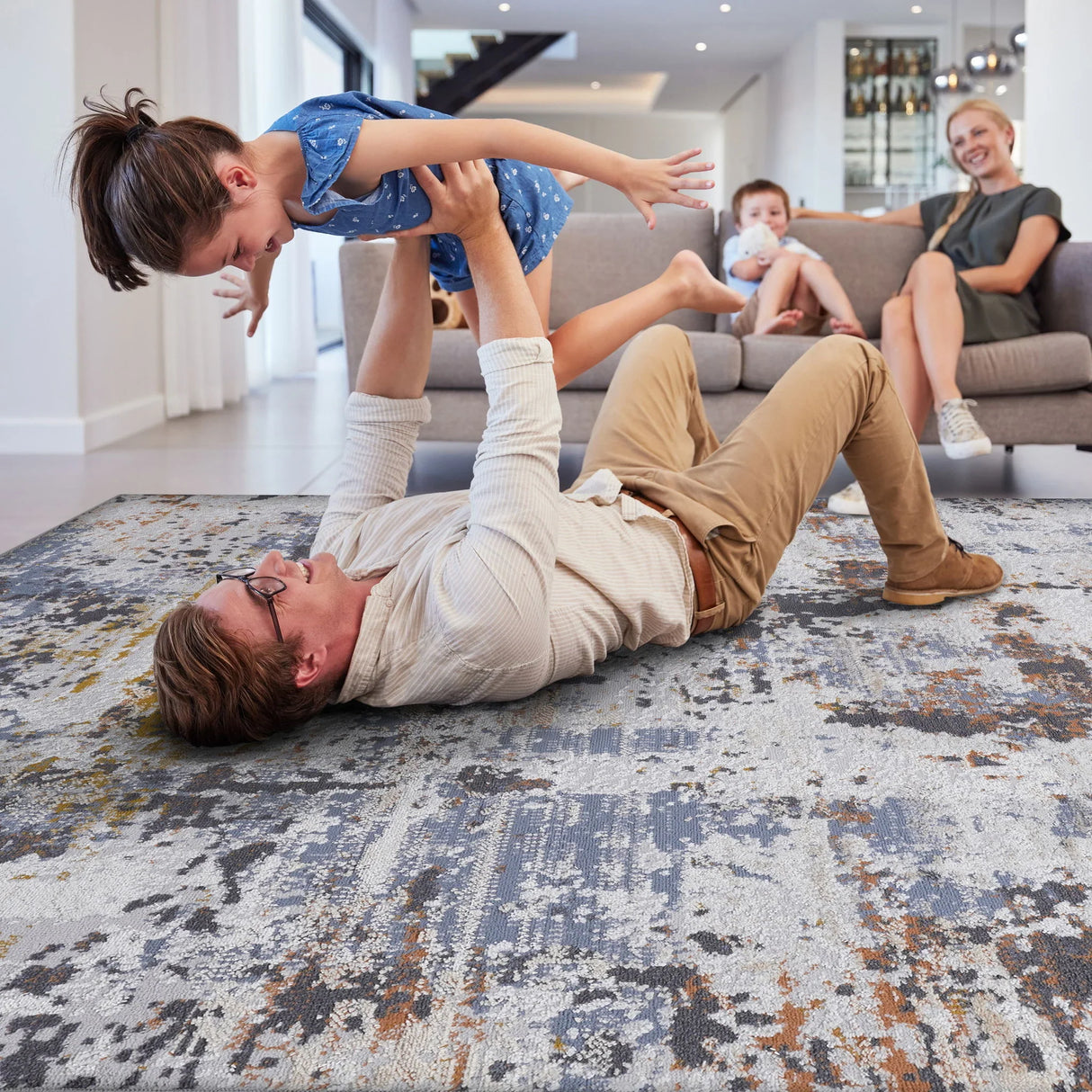 Payas - Abstract Area Rug - Furniture Home Direct