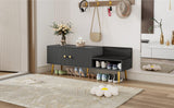 Modern Shoe Cabinet - Black - Furniture Home Direct