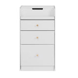 Vanity Desk With Mirror Small Compact Modern Style White - Furniture Home Direct