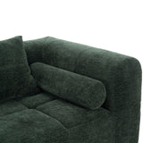 Sectional Sofa Modular Tufted Chenille Upholstery Green - Furniture Home Direct