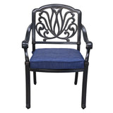 Rectangular Metal Dining Set With Cushions - Furniture Home Direct