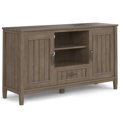 Lev - TV Media Stand - Smoky Brown - Furniture Home Direct