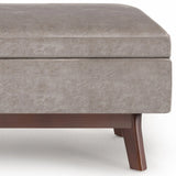 Owen - Upholstered Rectangular Storage Ottoman - Furniture Home Direct