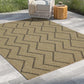 Earth - Indoor / Outdoor Polypropylene Area Rug - Jute / Black - Furniture Home Direct