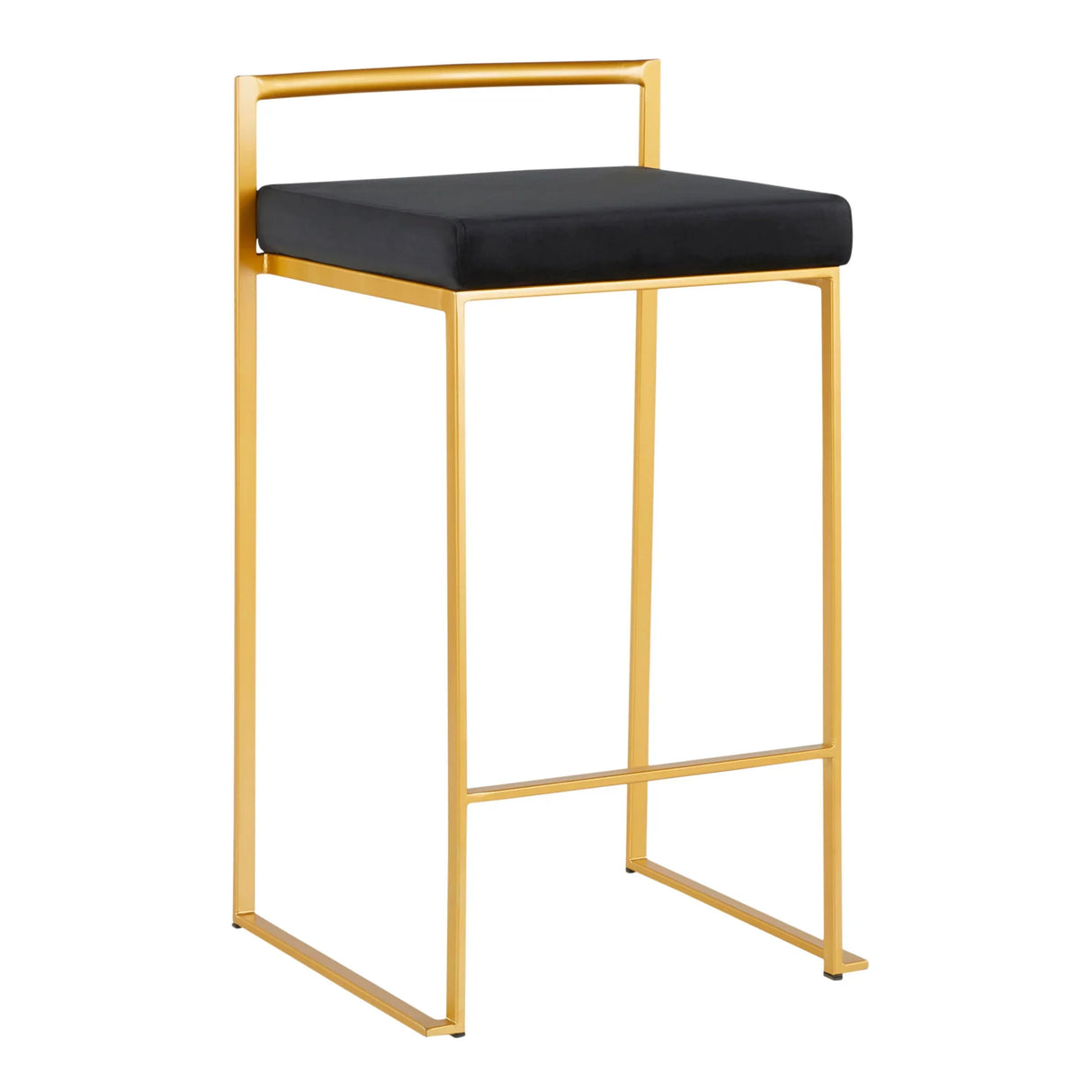 Fuji - Contemporary / Glam Design Counter Stool (Set of 2) - Furniture Home Direct