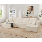 Modern Minimalist U - Shape Modular Sectional Sofa - Furniture Home Direct