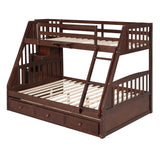 Bunk Bed With Drawers, Ladder And Storage Staircase - Furniture Home Direct