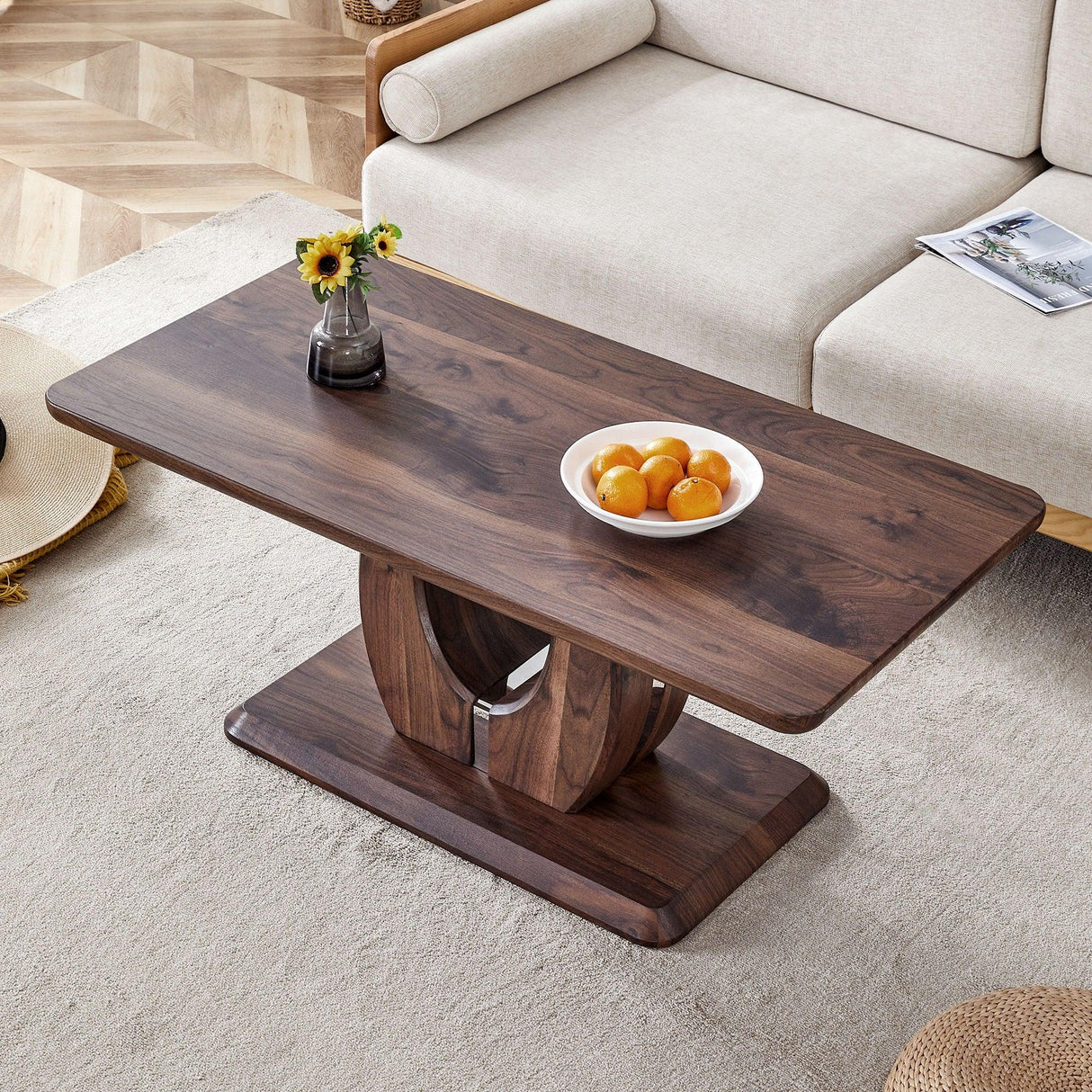 Modern, Minimalist Rectangular Coffee Table - Furniture Home Direct