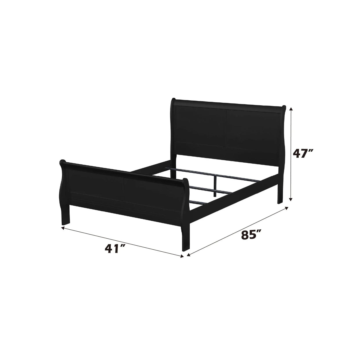 Louis Philippe - Sleigh Bedroom Set - Furniture Home Direct