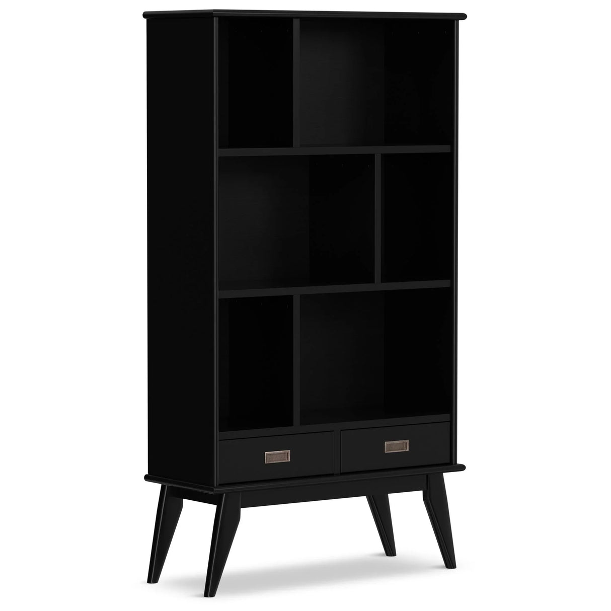 Draper - Mid Century Wide Bookcase And Storage Unit - Furniture Home Direct