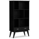 Draper - Mid Century Wide Bookcase And Storage Unit - Furniture Home Direct
