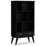 Draper - Mid Century Wide Bookcase And Storage Unit - Furniture Home Direct