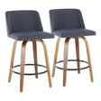 Toriano - Mid Century Modern, Counter Stool (Set of 2) - Furniture Home Direct