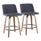 Toriano - Mid Century Modern, Counter Stool (Set of 2) - Furniture Home Direct
