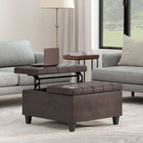 Harrison - Upholstered Coffee Table Storage Ottoman - Furniture Home Direct