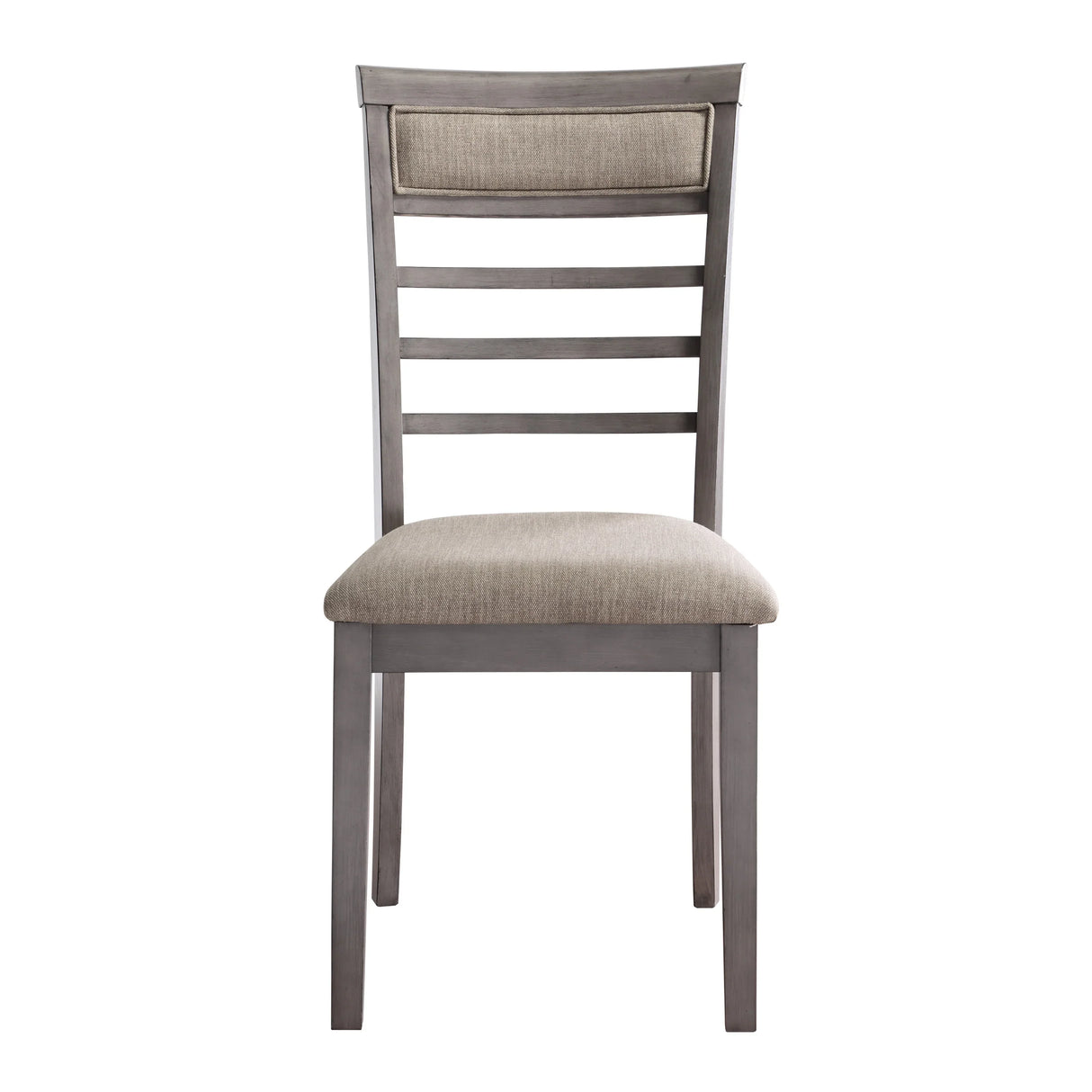 Dining Set Rectangular Table with Padded Chairs Gray - Furniture Home Direct