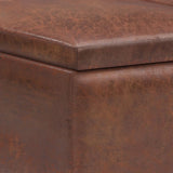 Owen - Tray Top Small Coffee Table Upholstered Storage Ottoman - Furniture Home Direct